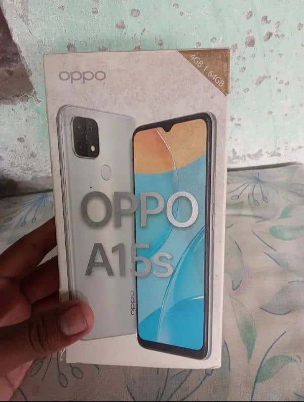 OPPO A15s 4/64 ma ha 10/9 condition with box 3