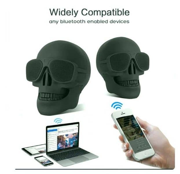 Skull Speaker Portable Wireless Bluetooth 5.2 Skull Head Speaker 4