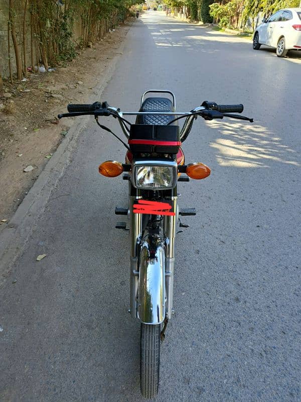 Honda CG 125 Islamabad number model 2021,demand 185000 4