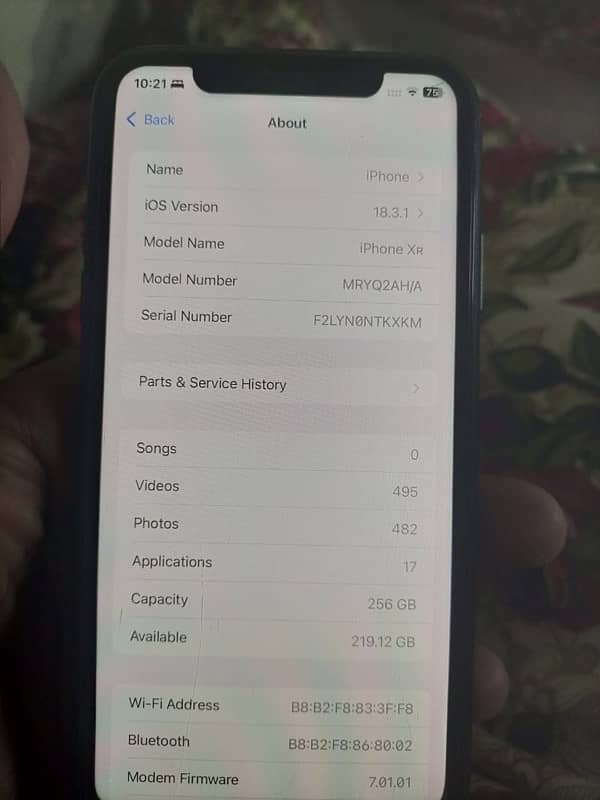 I phone Xr non pta factory unlock 256 11