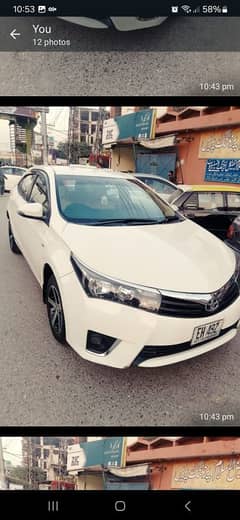 car for rant Corolla GLI automatic / without Driver available