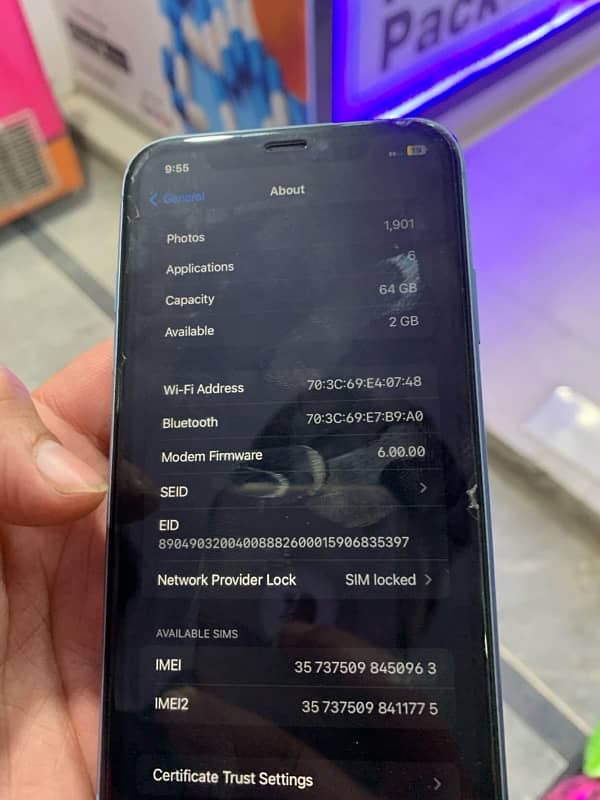 Iphone Xr 64gb water pack non pta jv 10