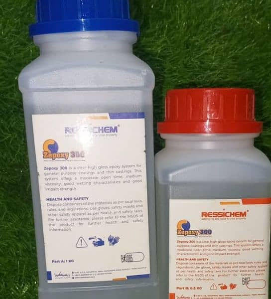 "Epoxy Resin & Hardener for Art & Craft - 1.5kg Set" 1