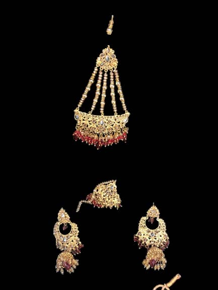 Artificial Jewellery Red Set| Casting Set| Imitation Jewellery Set 12