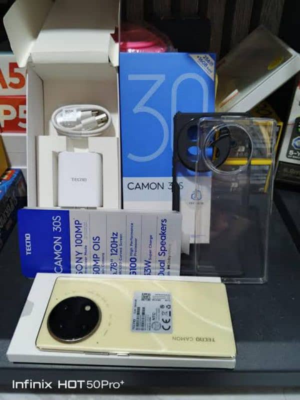 tecno camon 30s only box open complete warranty 0