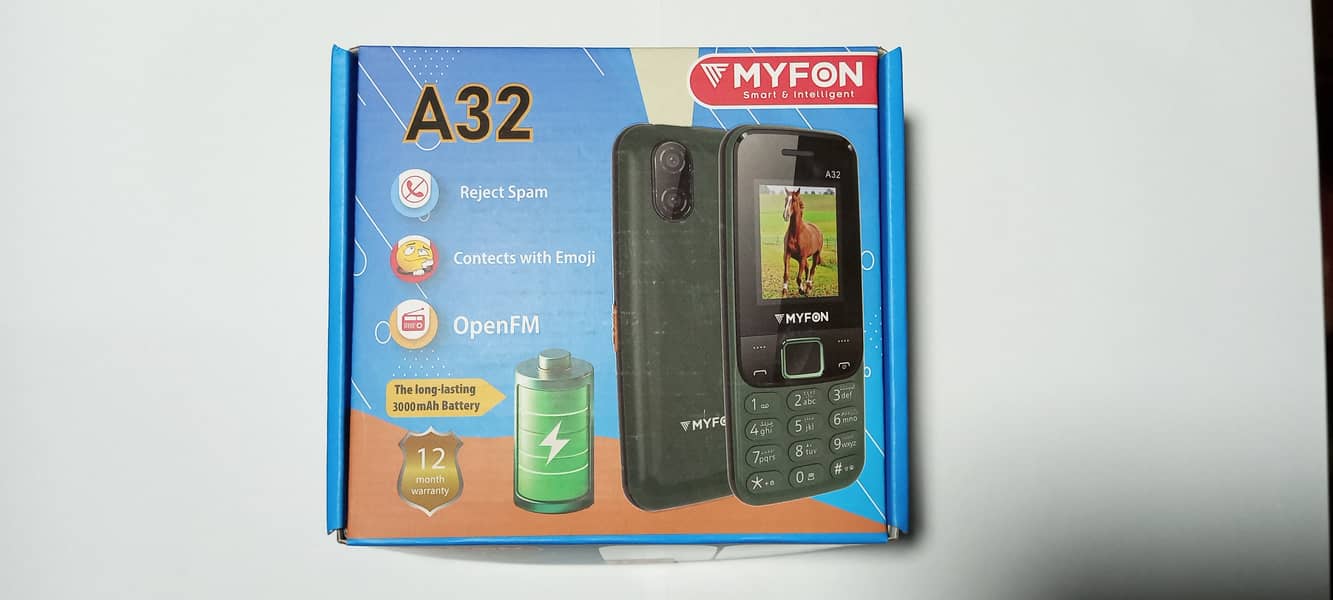 Myfon A32 - Dual Sim - 1.8 Inch Display - 3000mAH - Smart Camera 7