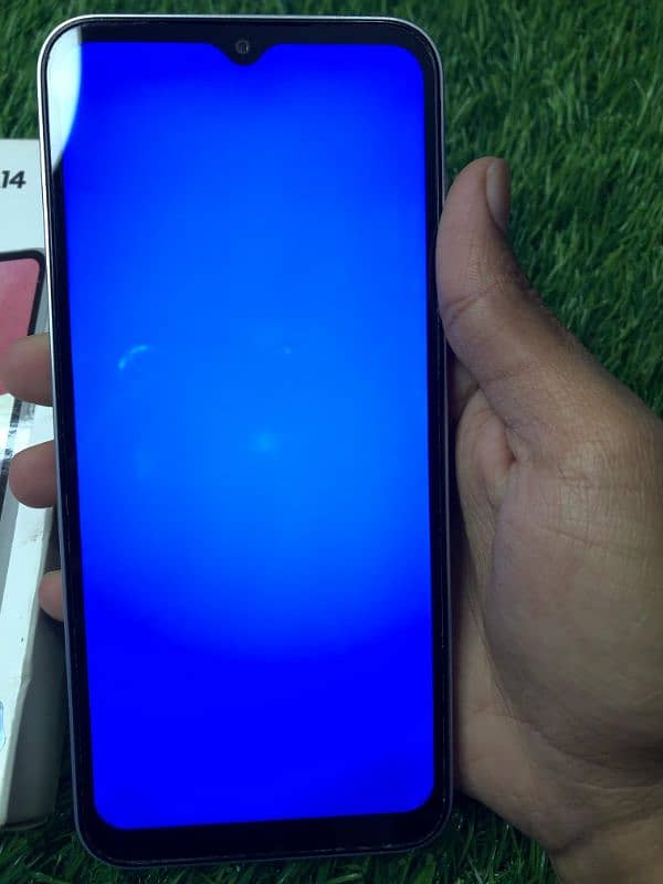 Samsung a14 (4/128) 10/10 condition with original box sale and exchang 10