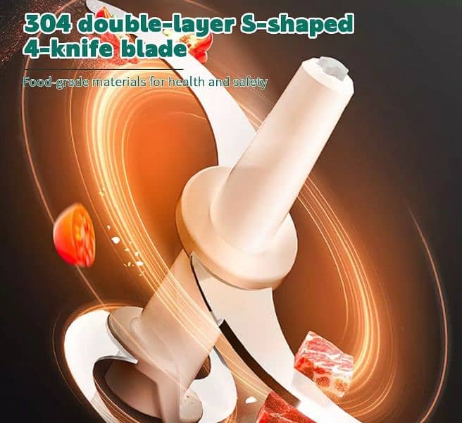 Chopper/ meat & vegetables chopper / 2 year warranty / steel blade 5
