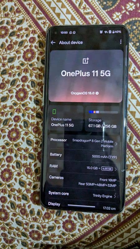 One plus 11 5g brand new non pta sim time available 0