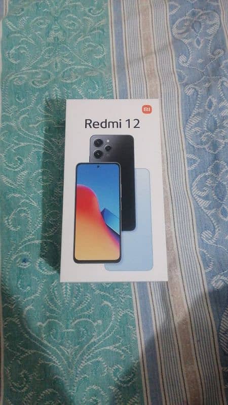 Redmi 12 8gb 128gb with box data cable 4