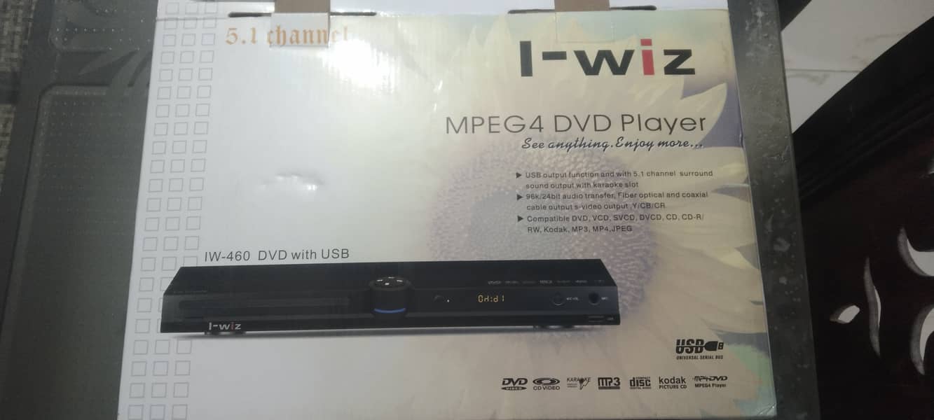 I-Wiz Mpeg4 - USB DVD Player 1.5 channel with remote, cables and manua 12