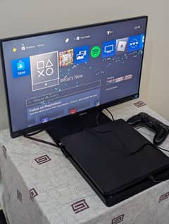 ps4 slim with one original controller 500gb