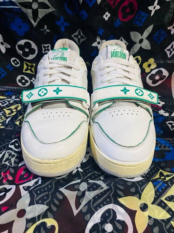 Louis Vuitton Lv trainer green 2