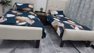 single bed pair with mattress