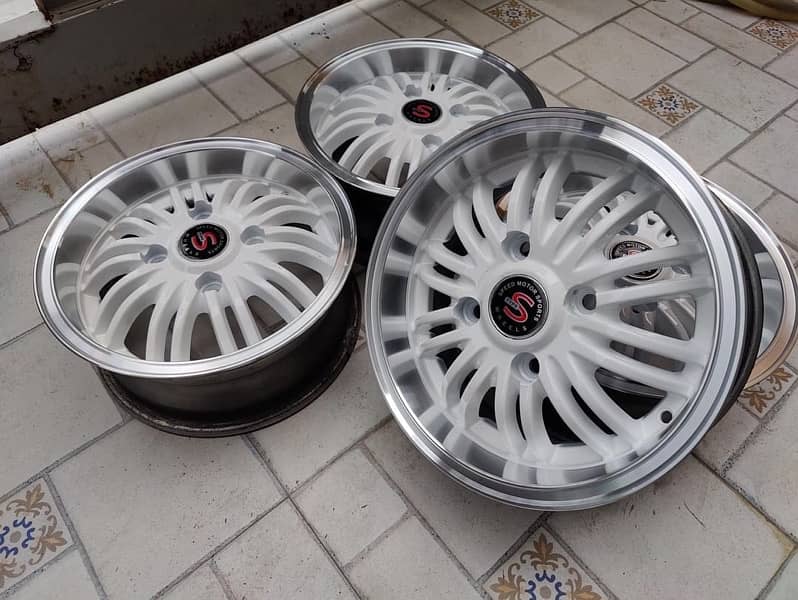 13 Inch 5.5JJ 114Pcd Deep Dish Rims 2