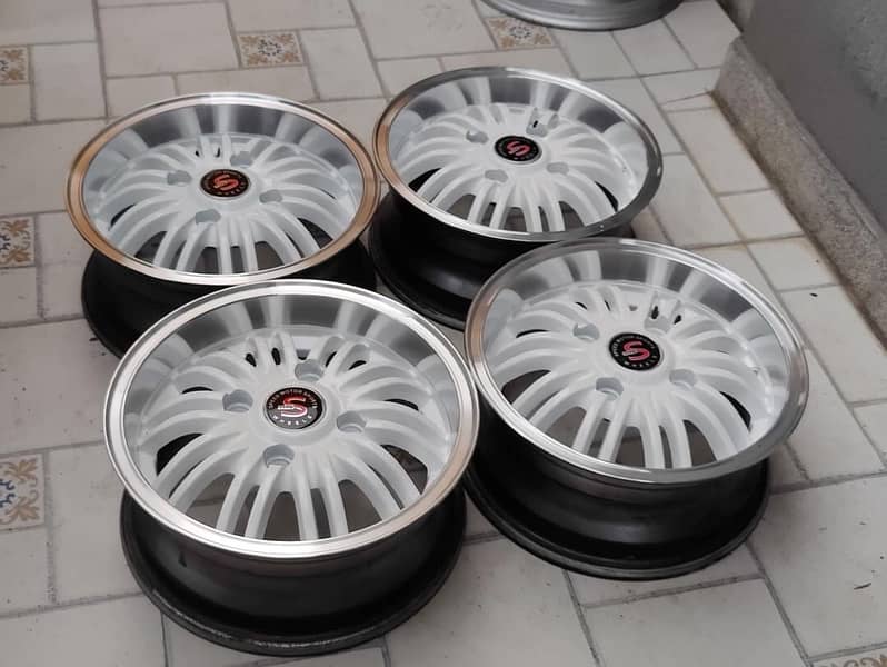 13 Inch 5.5JJ 114Pcd Deep Dish Rims 3