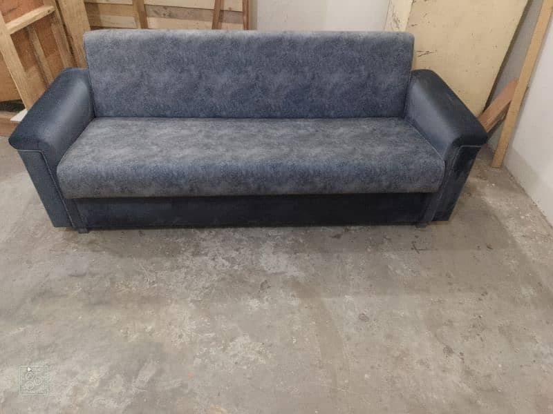 sofa cum bed kikar ki lakri 1no foam 1