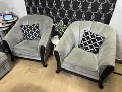 Mint Condition Pair of Sofa Chair Pure Wooden Structure