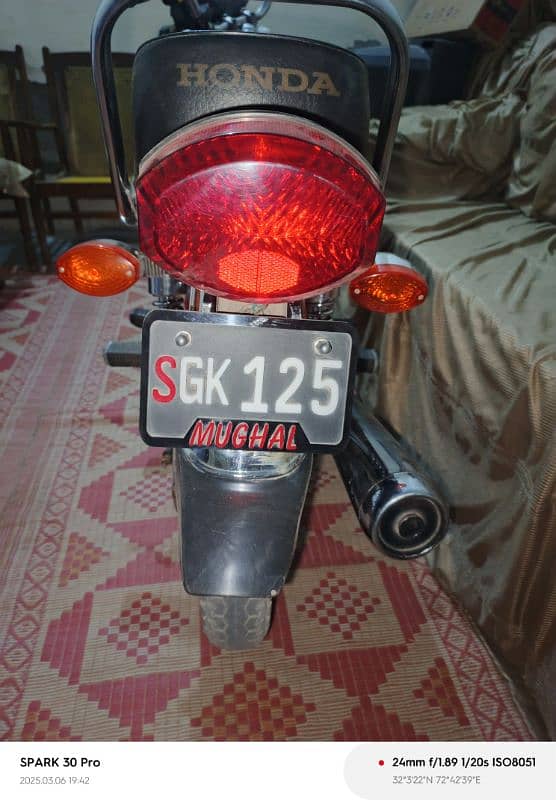 honda cg 125 number b 125 0