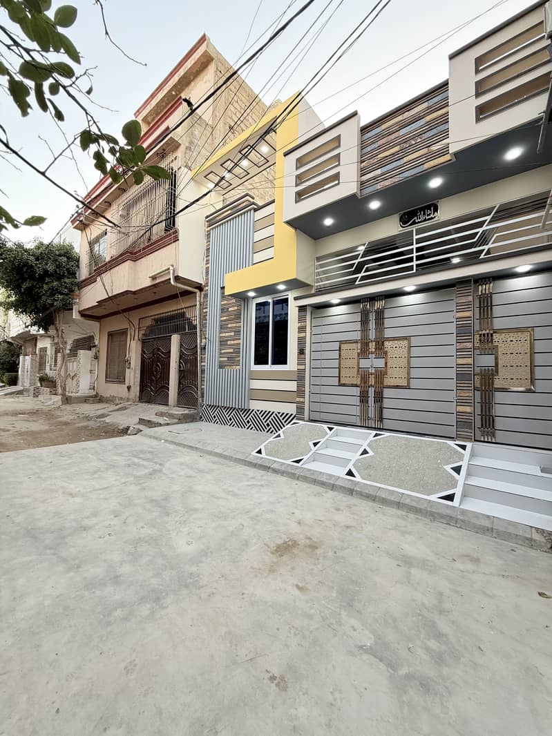 One Of The Luxurious & Ultra Modern Architect  120 sq yd SINGLE STORY leased banglow for sale at prime location vip block 5 of SAADI TOWN  (load shedding free block) 3