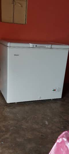 haier deep freezer modle no 285h  new condition medium size