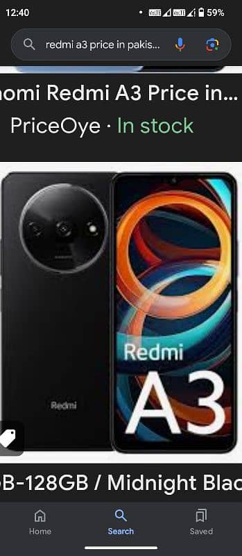 redmi A3 4ram 128rom . 0