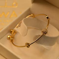 Luxury Gold-Plated Adjustable Bangle