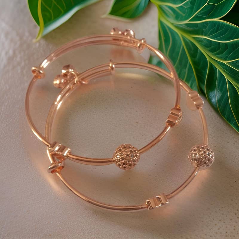 Luxury Gold-Plated Adjustable Bangle 5