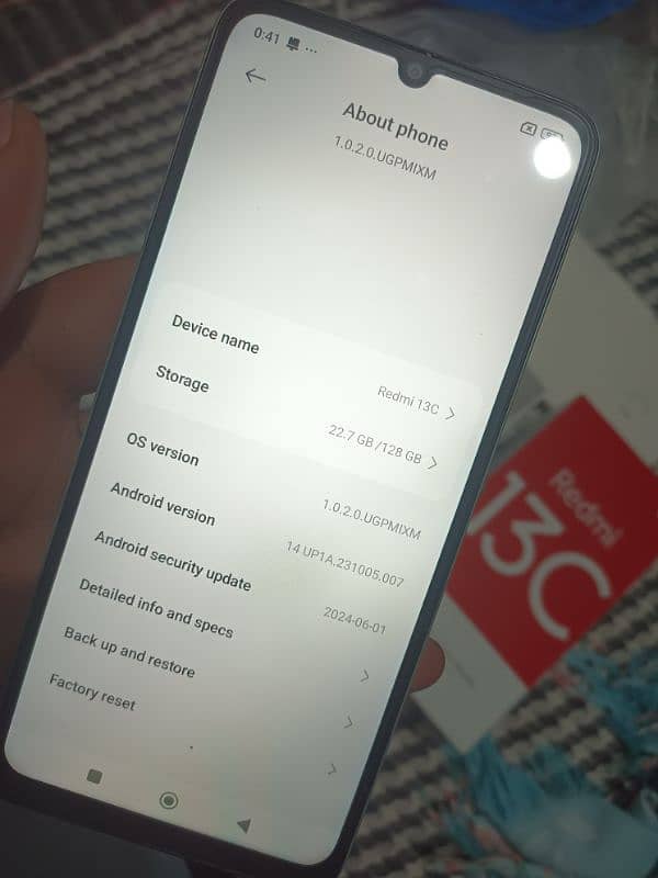 Redmi 13c 6gb 128gb Full box 10/9.5 4