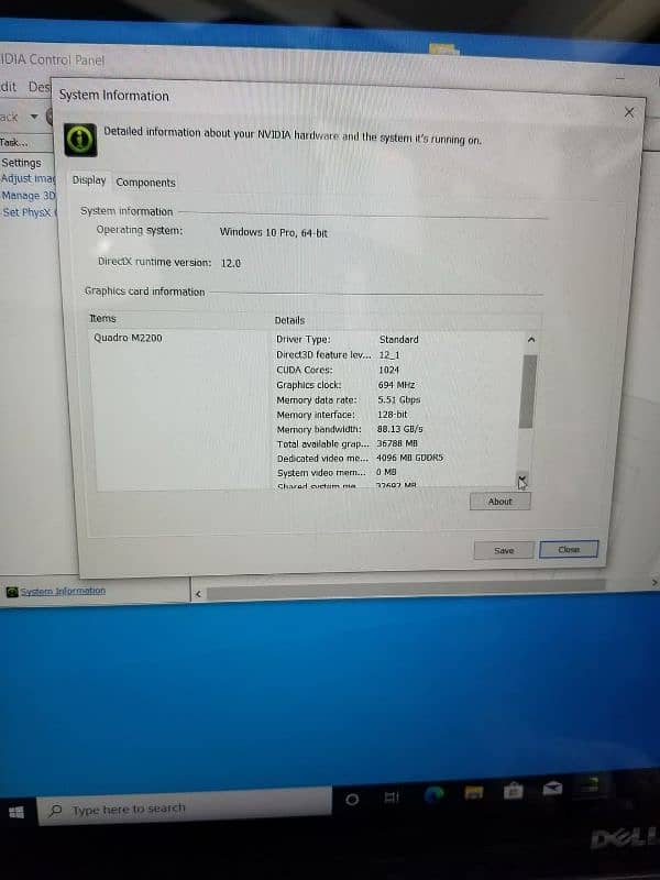 Dell Precision 7520 Workstation With Nvidia 4GB Graphics Card 3