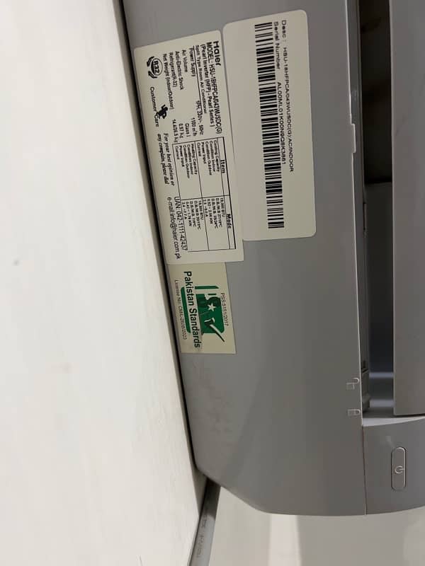 Haier Dc inverter Brand New Single season used 2024 model  Heat cool 3