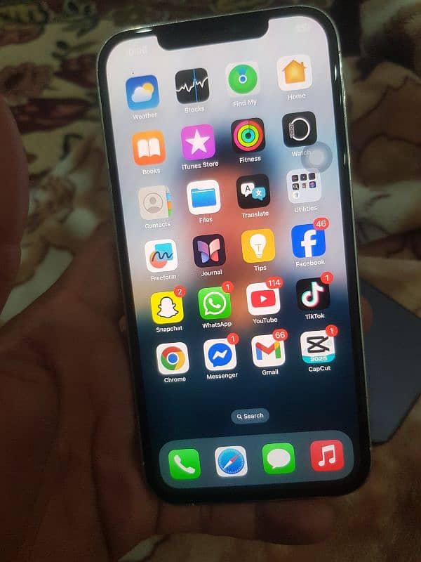 i phone 12pro max non pta jv 128g  full okay phone bai call or whatsap 5