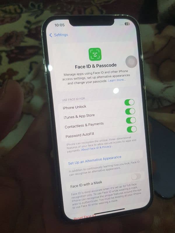 i phone 12pro max non pta jv 128g  full okay phone bai call or whatsap 8