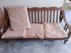 5 Seater Wooden Sofa Set in Good Condition