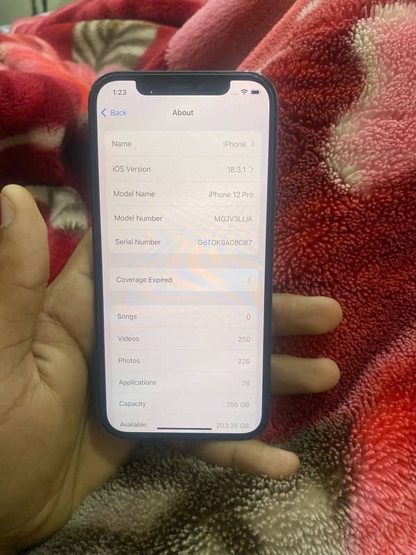 i phone 12 pro 256gb water pak only 8