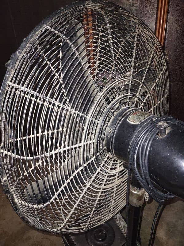 1 mist fan stand wala hai aur 1 ceiling fan hai 9