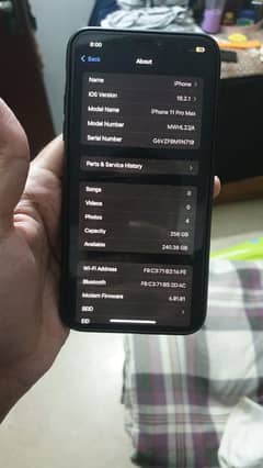 11 pro max 256gb single sim approve