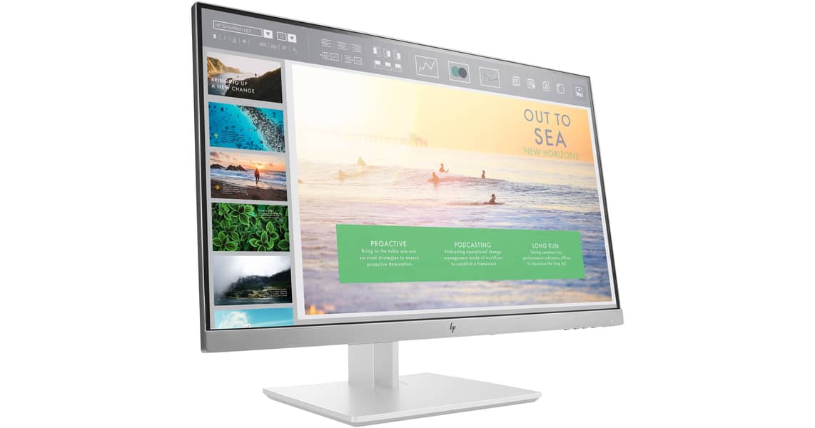 23 Inch HP Borderless Silver IPS Full HD LED Monitor with HDMI Port ...