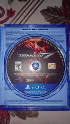 PS4 Tekken 7 disc