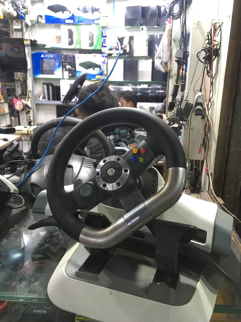 Wireless Steering Wheel for Xbox 360 0