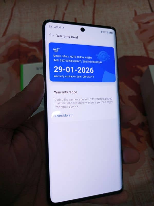 Infinix note 40 pro 12/256 box open 11 month worantyy cont 03452502539 6