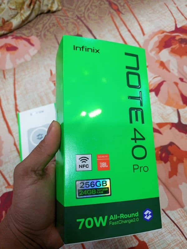 Infinix note 40 pro 12/256 box open 11 month worantyy cont 03452502539 11