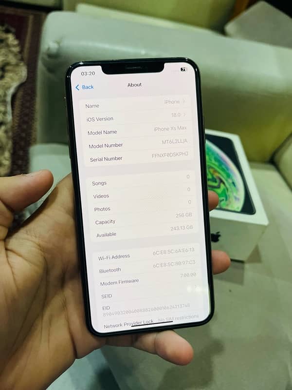 iphone xs max PTA Approved 256 13