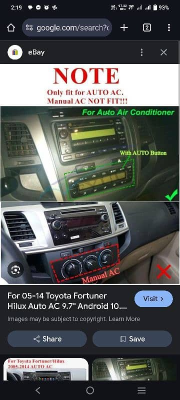 Stereo system for Toyota Fortuner and Hilux 1