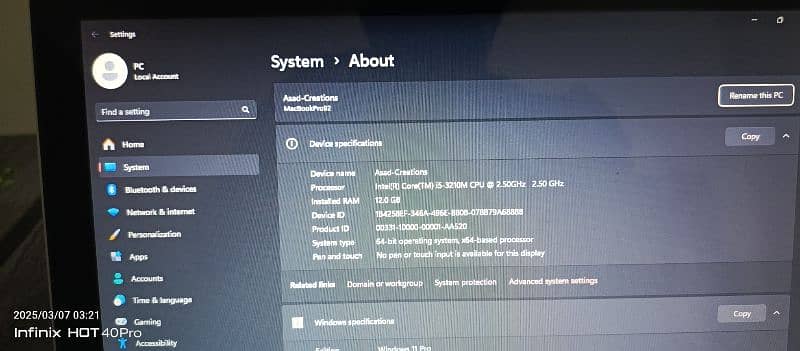 Macbook Pro 2012 (Apple) 12gb ram with 120gb SSD 0