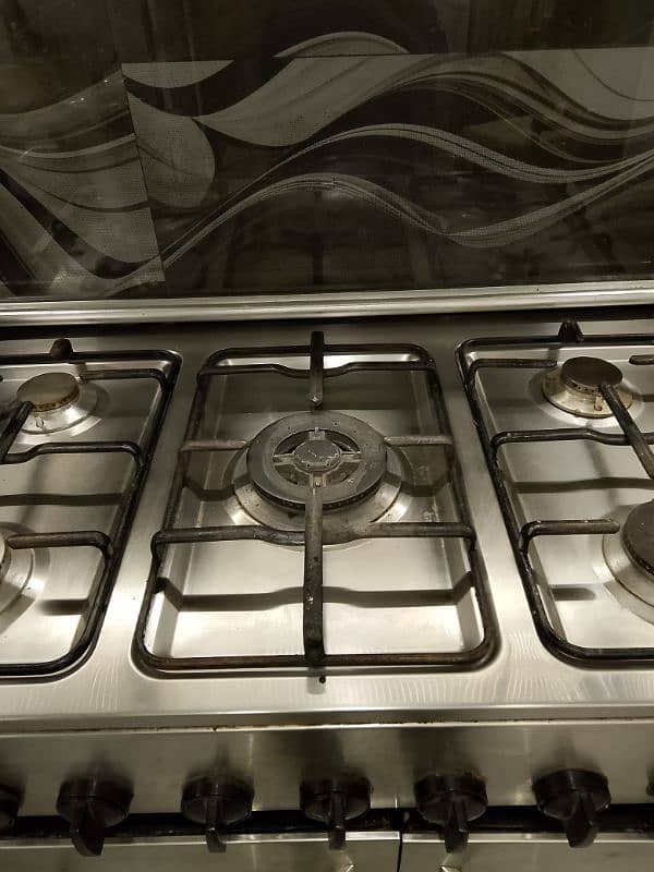 Nasgas Cooking Range Glass Top 5 Burner Excellent Condition 3