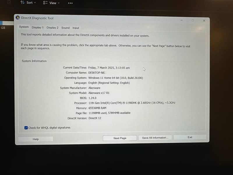 Alienware x17 R1, RTX 3080, Core i9, 64GB RAM 8