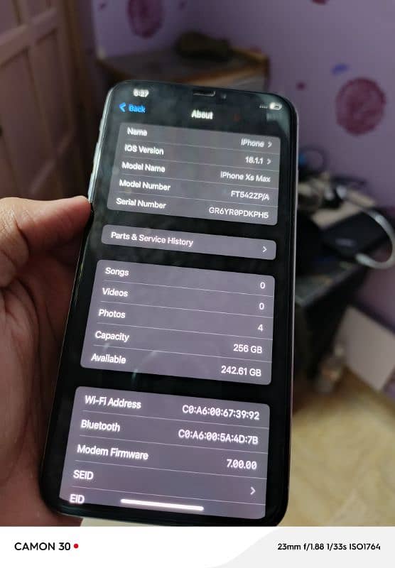 iPhone Xs Max PTA approved 256GB 12