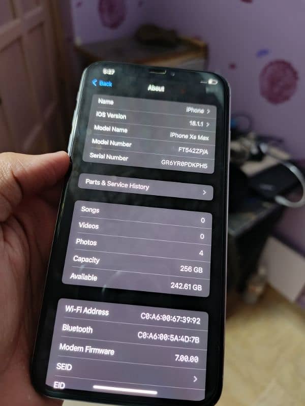 iPhone Xs Max PTA approved 256GB 15