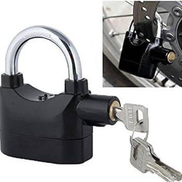 Universal Security Alarm Lock Waterproof with 3 Keys 0